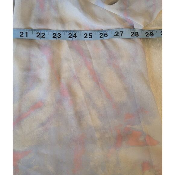 ModCloth Boho Go Chiffon Blouse Sheer Peasant Top Size 3X Tie-dye Sheer - Picture 9 of 10